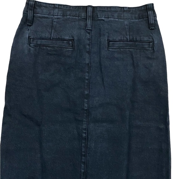 NWT J. Crew Denim Maxi Skirt In Washed Black Size 27 - Picture 13 of 16
